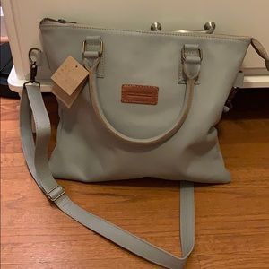 NWT Cueropapel&tijera leather crossbody bag
